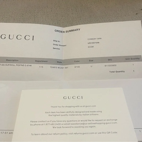 Gucci Brown and Green Men's Travel Bag - Picture 7 of 8